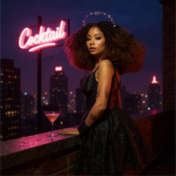 Crystal Gazer Rhinestone Dress W/ Lace-Up Underbust & Double Petticoat – NWT S - Picture 2 of 5